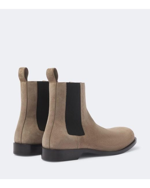 Loewe Brown Bobine Suede Chelsea Boots for men