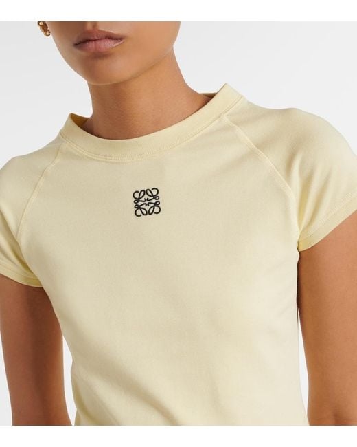 Loewe Natural Anagram Cotton-Blend T-Shirt