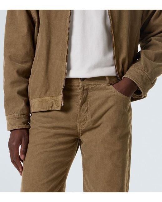 The Row Natural Rossen Cotton Corduroy Straight Pants for men