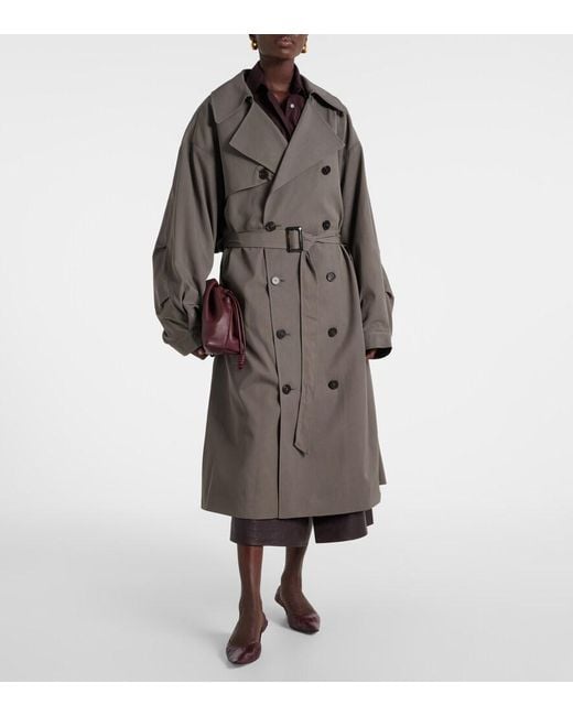 Frankie Shop Brown Mavis Oversized Trench Coat