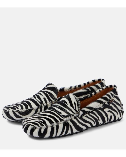 Tod's Black Gommino Leather Driving Shoes