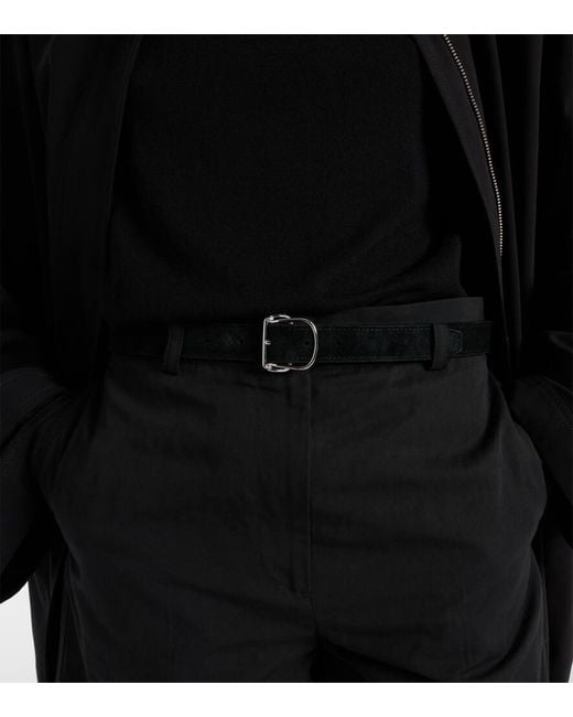 Totême  Black Swirl Suede Belt