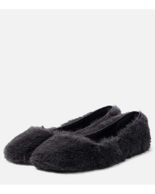 Robert Clergerie Black Masha Ballet Flats