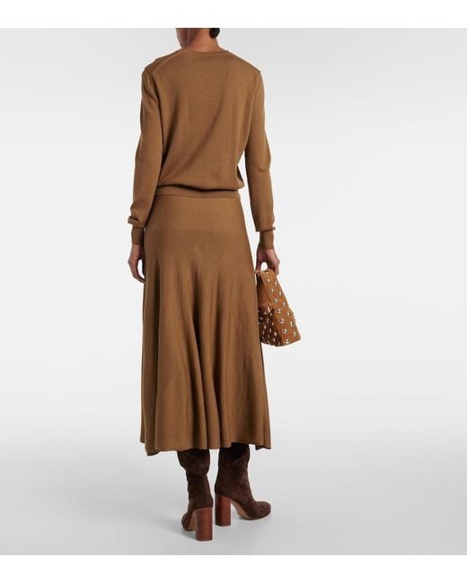 Khaite Brown Senta Wool Sweater