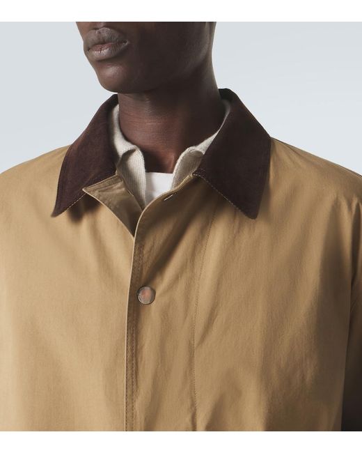 The Row Brown Frank Cotton Jacket for men
