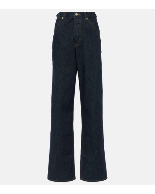 Dries Van Noten Blue Pippa High-rise Straight Jeans