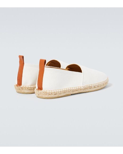 Frescobol Carioca White Canvas Espadrilles for men