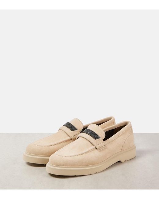 Brunello Cucinelli Natural Flat Shoes