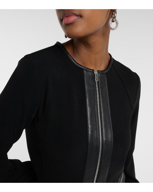 Proenza Schouler Black Joanne Crepe Midi Dress