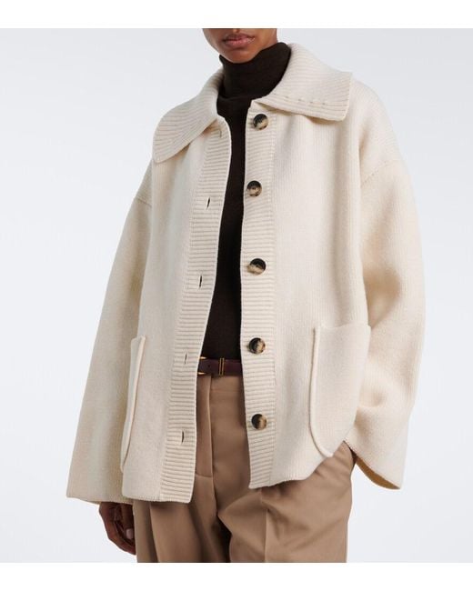 Proenza Schouler Natural Nelly Wool Jacket
