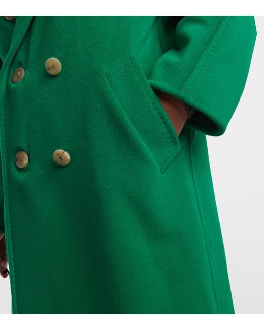 Manteau Madame en laine et cachemire Max Mara en coloris Green