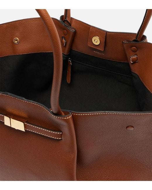 DeMellier London Brown New York Leather Tote Bag