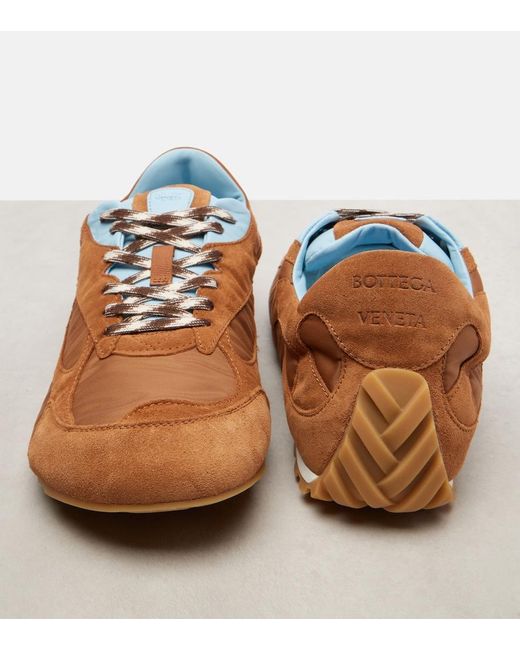 Bottega Veneta Brown Orbit Flash Suede Sneakers