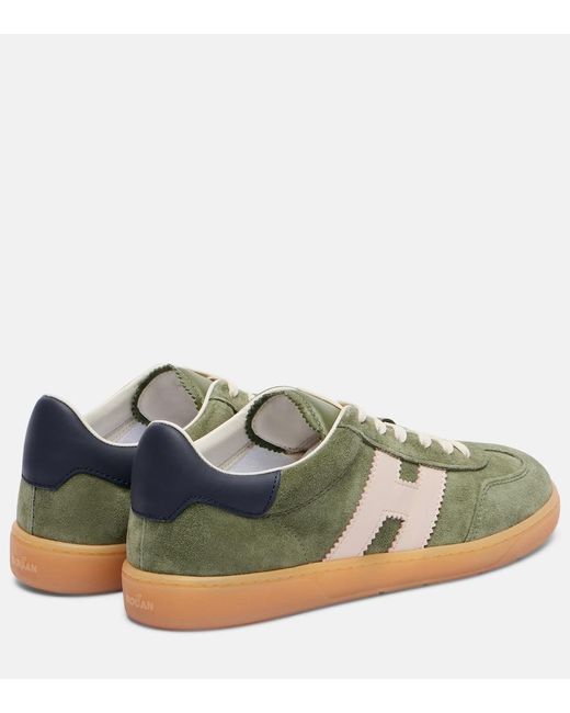 Hogan Green 86Er Suede Sneakers