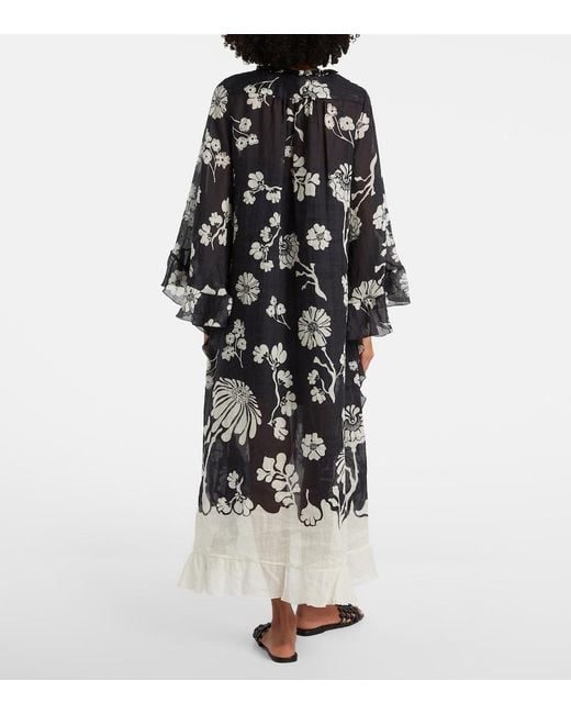 Dorothee Schumacher Black Floral Daydream Midi Dress