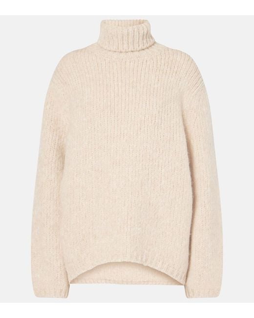 Dorothee Schumacher Natural Soft Happiness Wool-Blend Turtleneck Sweater