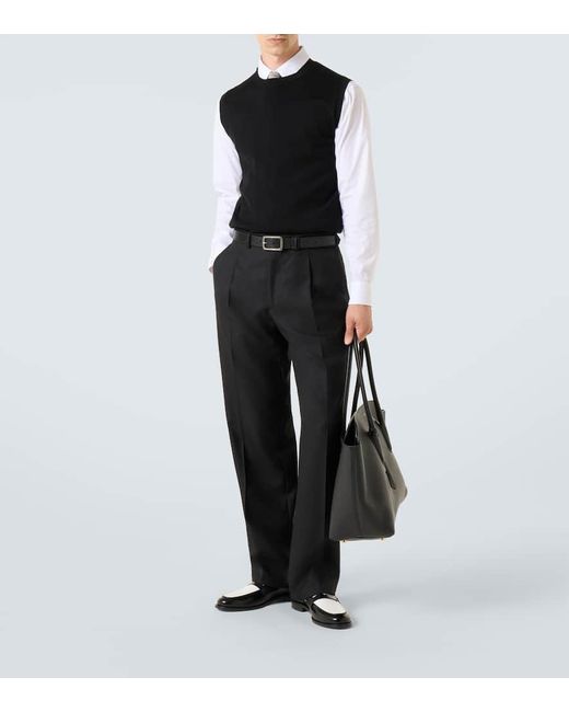 Manolo Blahnik Loafers Perry Aus Leder in Black für Herren
