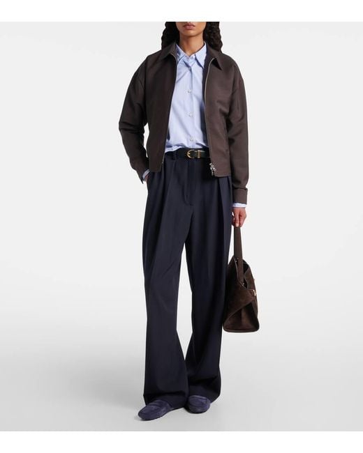 Tod's Blue Gommino Suede Driving Shoes