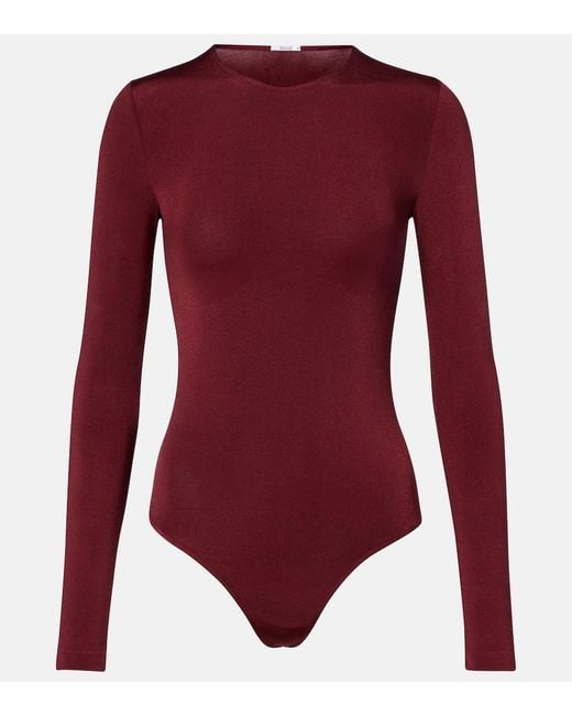Wolford Red Berlin Bodysuit