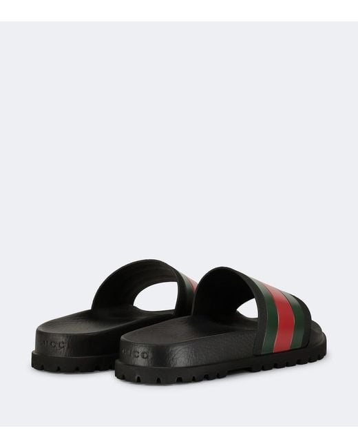 Gucci Web Slide in Black für Herren