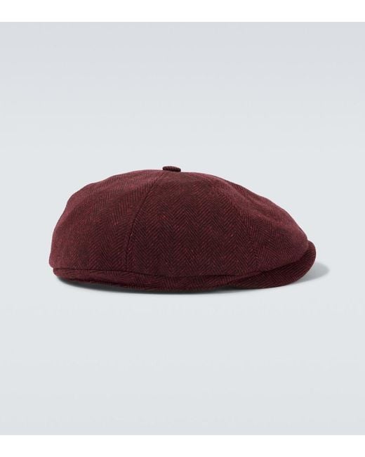 Cappello di Brunello Cucinelli in Red da Uomo