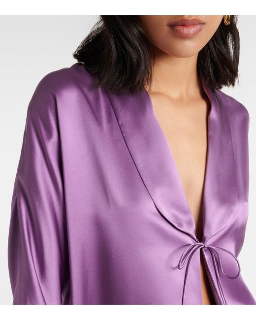 Blusa in seta di The Sei in Purple