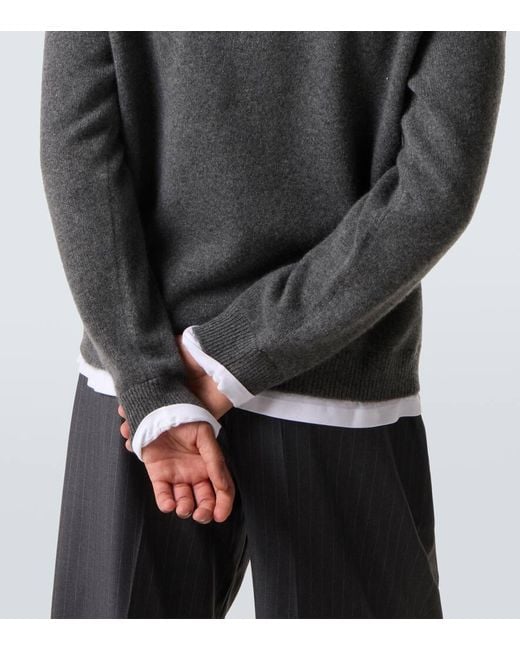 Jersey De Cachemir A Capas Miu Miu de hombre de color Gray