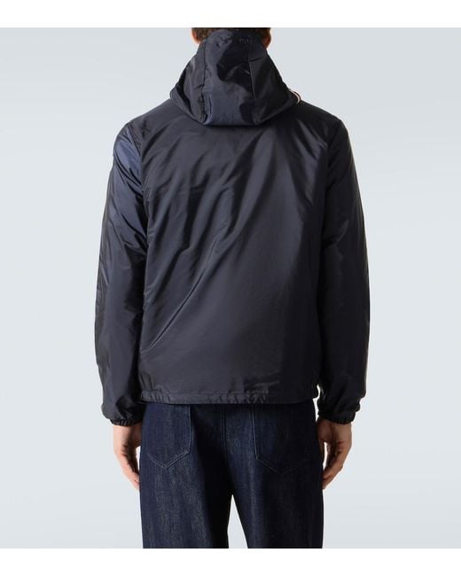 Moncler Blue Hooded Jacket for men