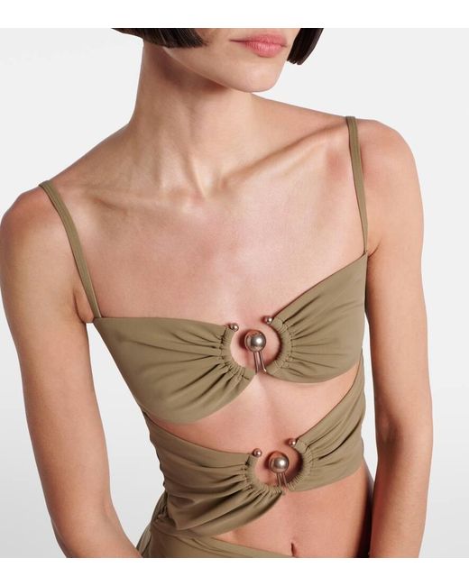 Christopher Esber Natural Maxikleid Orbit