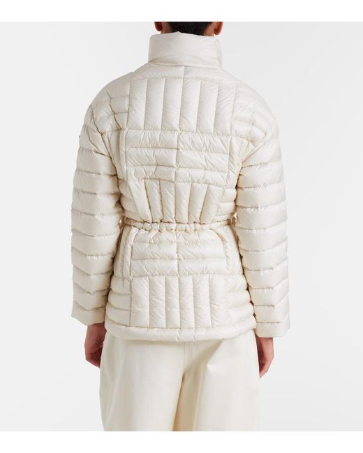 Moncler Natural Antigones Quilted Down Jacket