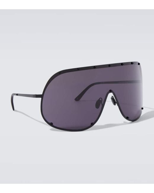 Occhiali Da Sole Oversize di Rick Owens in Purple da Uomo