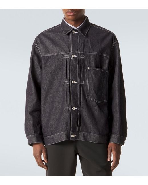 Comme des Garçons Blue Denim Jacket for men