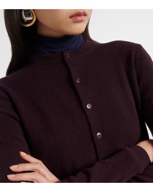 Extreme Cashmere Purple Blouson Cashmere Cardigan