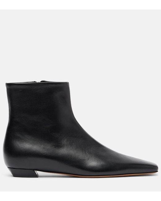 Proenza Schouler Black Leather Ankle Boots