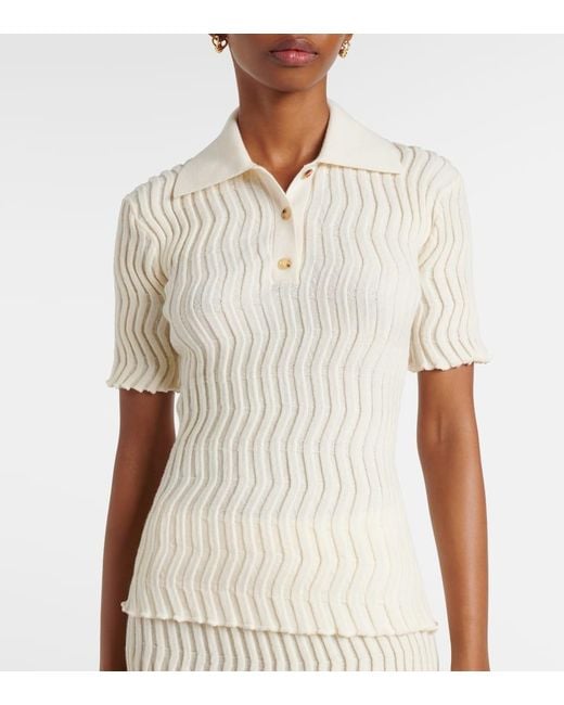 Bottega Veneta White Wool-Blend Sweater