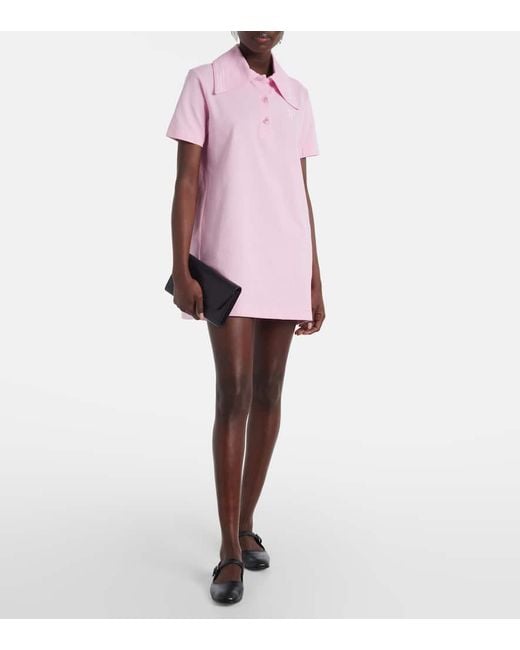 Patou Pink Polokleid Aus Baumwolle