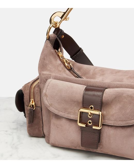 Chloé Brown Suede Camera Bag