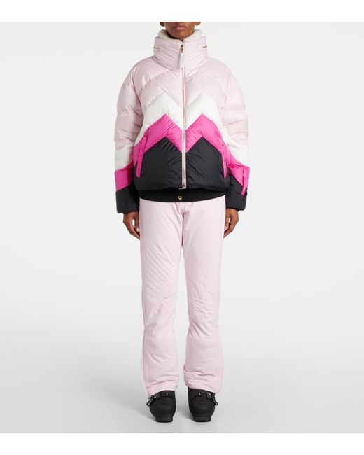 Giacca Da Sci Vanja A Zig-Zag di Bogner in Pink