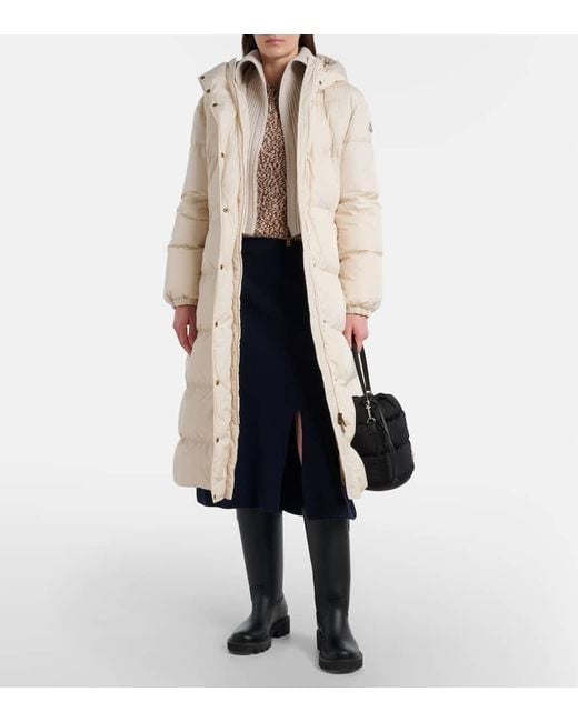 Piumino Chamer Con Cappuccio di Moncler in Natural