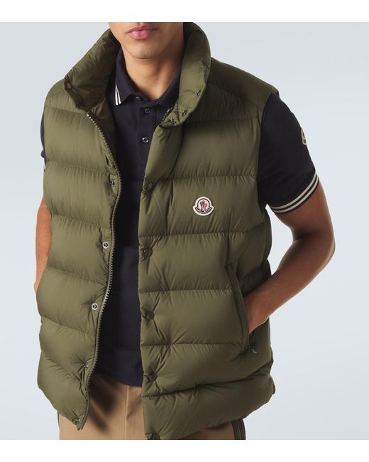 Moncler Green Tibb Down Vest for men