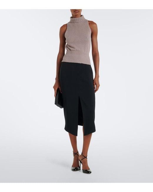 Tom Ford Natural Cashmere And Silk-Blend High-Neck Vest