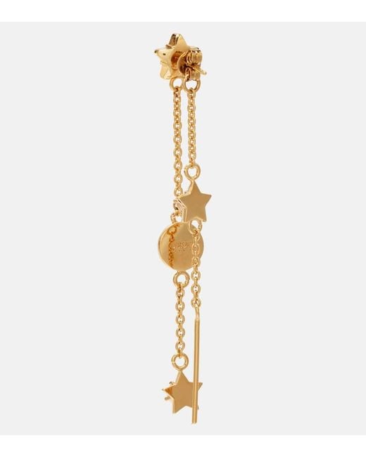 Versace Metallic Ohrringe Medusa Mit Kristallen