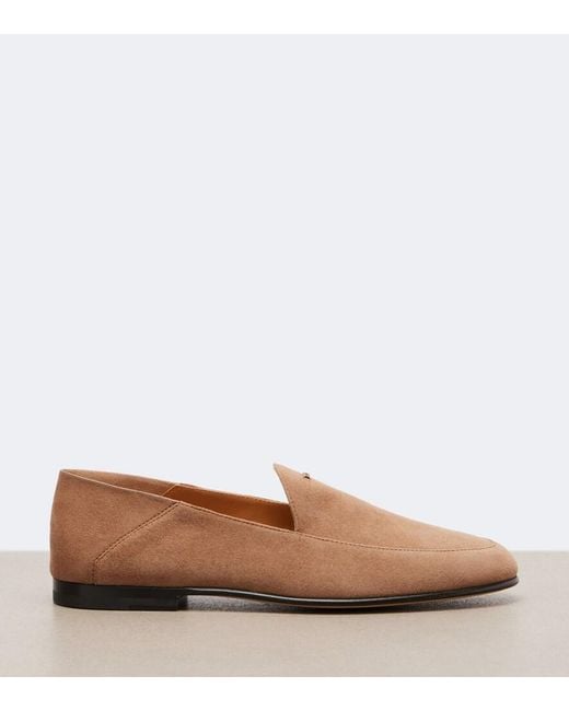 Tod's Brown Suede Loafers