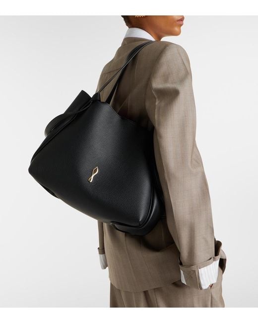 Christian Louboutin Black Bettina Small Leather Tote Bag