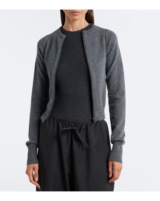 Extreme Cashmere Blue N°494 Tangerine Cashmere-Blend Cardigan