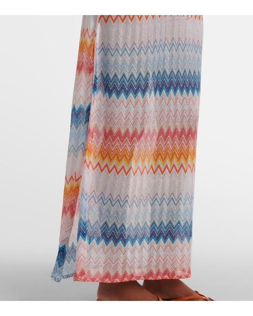 Missoni Blue Ombre Knitted Beach Cover-Up