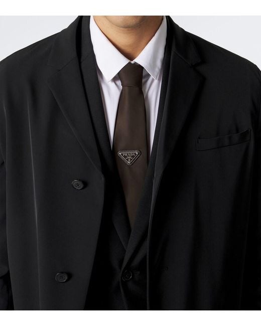 Prada Brown Re-Nylon Tie for men