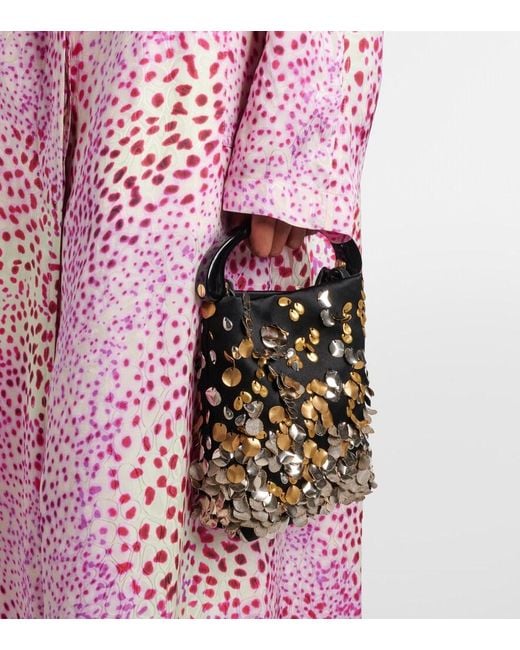 Dries Van Noten Pink Printed Jacquard Coat