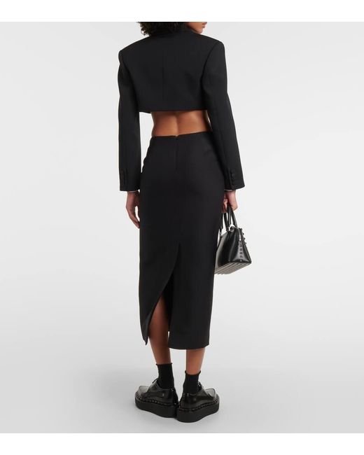 Blazer Cropped di Valentino in Black