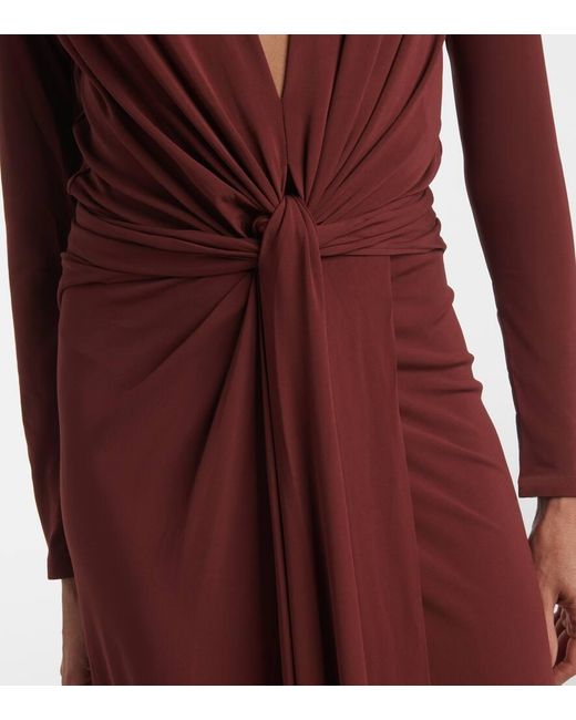 Vestido Largo Finding Yourself De Jersey Johanna Ortiz de color Red